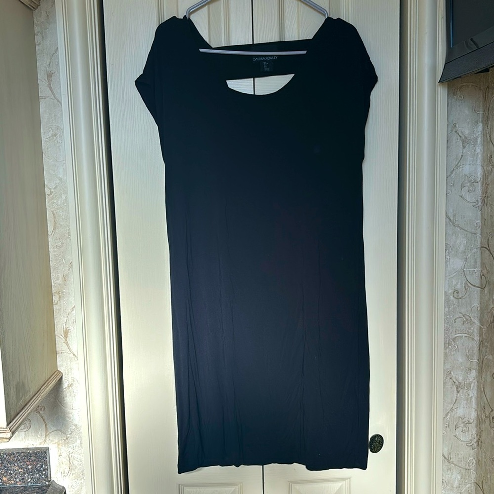 Black sheath dress